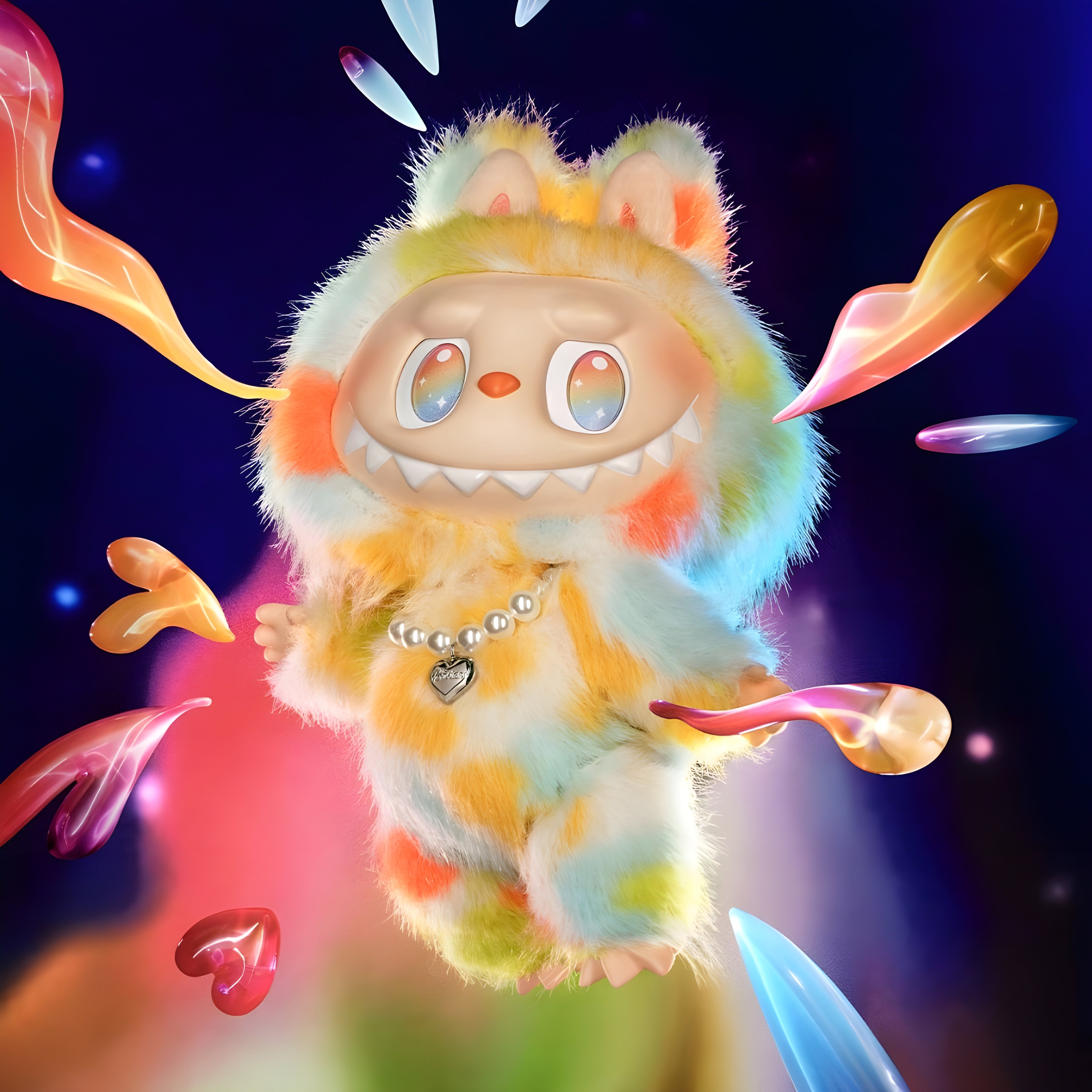 Labubu – Série Big Into Energy – Rock the Universe – Poupée Vinyle en Peluche